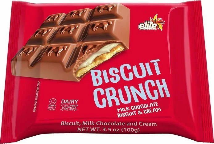 Elite, Biscuit Crunch Chocolate With Milk Cream