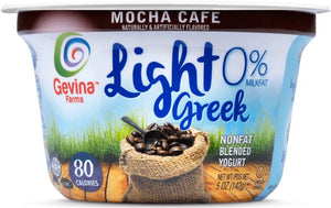 Gevina Greek Light 0% NF NS Blended Yogurt Mocha Cafe