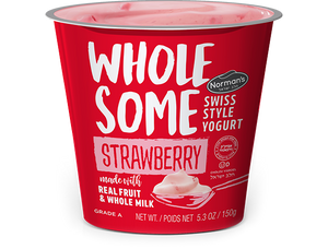 Norman's, Wholesome Strawberry Yogurt 5.3 Oz