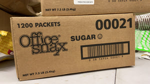 Office Snax Sugar Packets 1200 pk