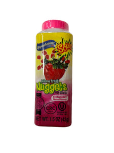 Fruit Sour Juice Nuggets Apple/Straw Flv 43gr
