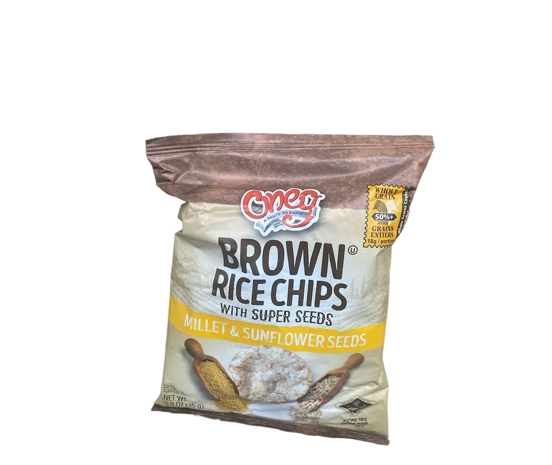 Oneg Brown Rice Chip/Super Seeds Millet & Sunflower 0.9oz