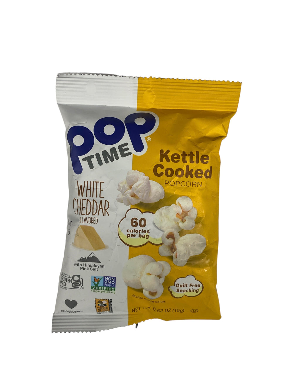 Pop Time White Cheddar 0.52 oz  Popcorn Snack