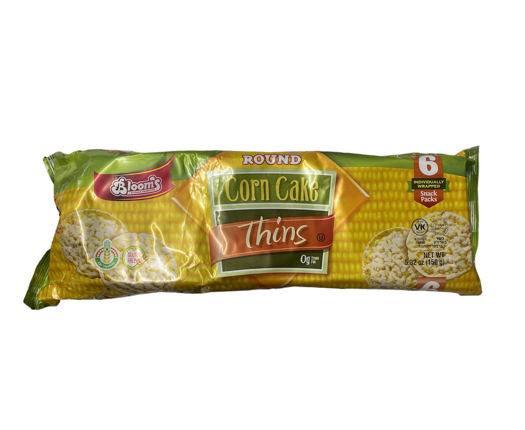 Bloom's, Round Corn Cake Thins 6 Snack Packs