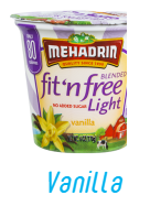 Mehadrin Yogurt FNF Vanilla Fat/Sugar Free 6oz